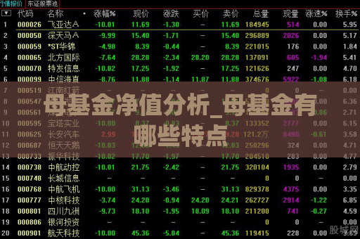 母基金净值分析_母基金有哪些特点  第1张