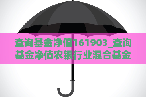 查询基金净值161903_查询基金净值农银行业混合基金  第1张