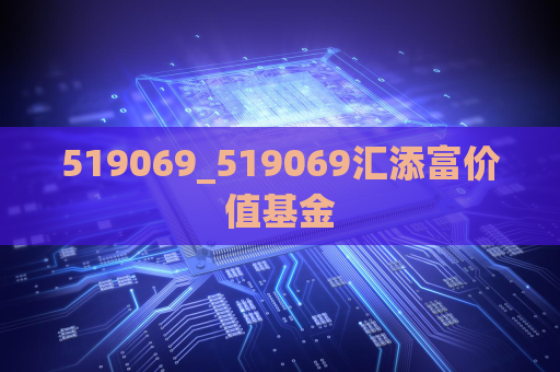 519069_519069汇添富价值基金  第1张