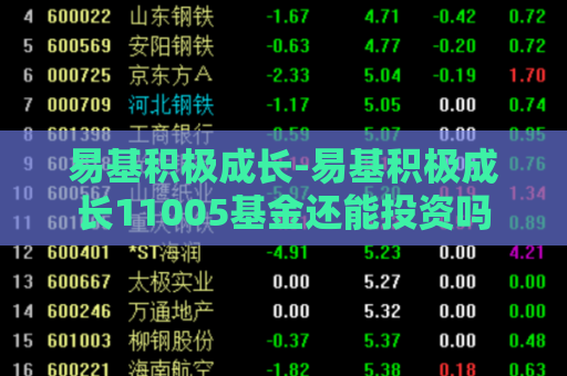 易基积极成长-易基积极成长11005基金还能投资吗  第1张