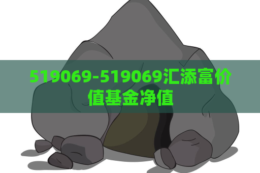 519069-519069汇添富价值基金净值  第1张