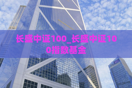 长盛中证100_长盛中证100指数基金