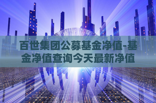 百世集团公募基金净值-基金净值查询今天最新净值