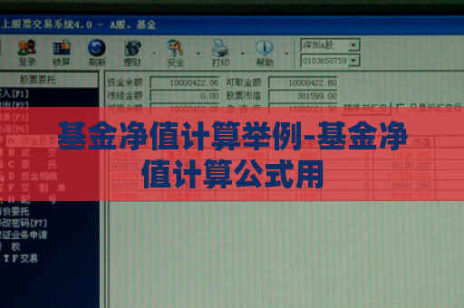 基金净值计算举例-基金净值计算公式用  第1张