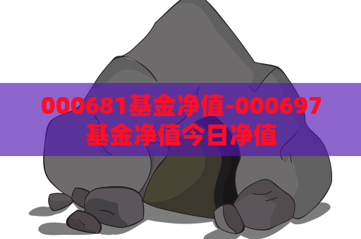 000681基金净值-000697基金净值今日净值  第1张