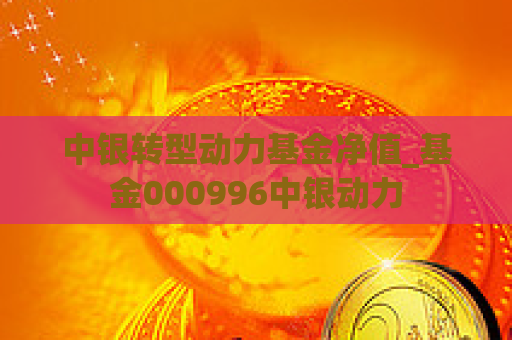 中银转型动力基金净值_基金000996中银动力