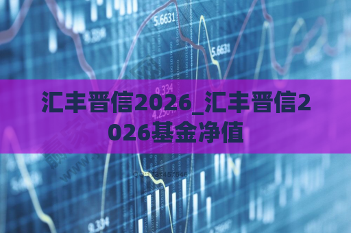 汇丰晋信2026_汇丰晋信2026基金净值