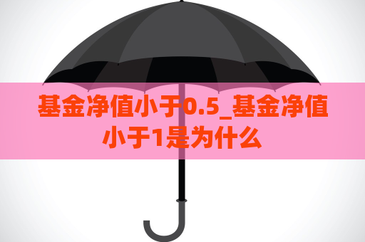 基金净值小于0.5_基金净值小于1是为什么  第1张