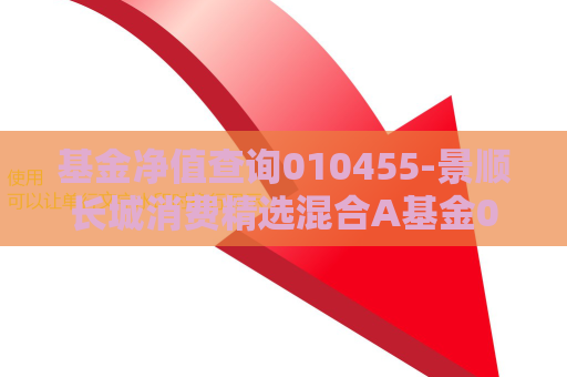 基金净值查询010455-景顺长城消费精选混合A基金010104  第1张