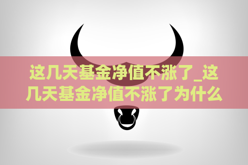 这几天基金净值不涨了_这几天基金净值不涨了为什么  第1张