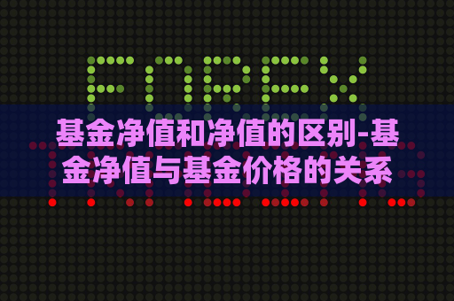 基金净值和净值的区别-基金净值与基金价格的关系  第1张