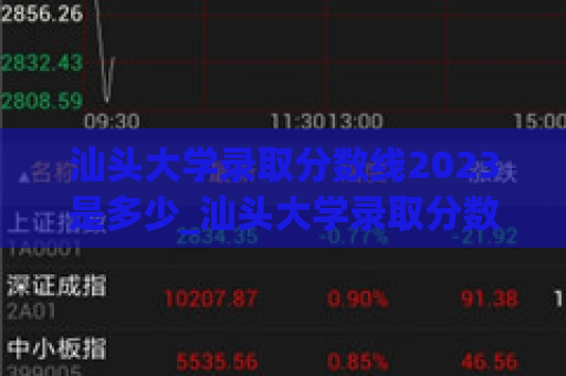 汕头大学录取分数线2023是多少_汕头大学录取分数线2023是多少啊  第1张