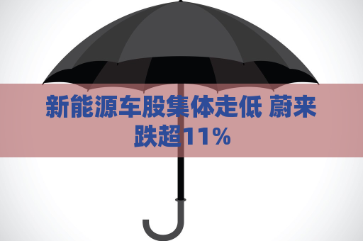 新能源车股集体走低 蔚来跌超11%  第1张