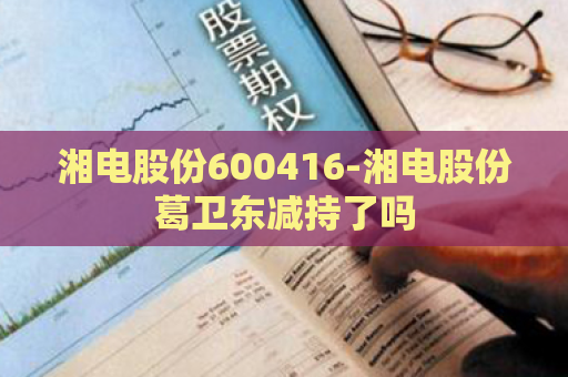 湘电股份600416-湘电股份葛卫东减持了吗  第1张