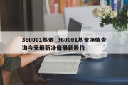 360001基金_360001基金净值查询今天最新净值最新股价