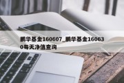 鹏华基金160607_鹏华基金160630每天净值查询