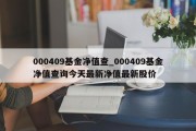 000409基金净值查_000409基金净值查询今天最新净值最新股价