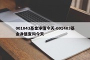 001043基金净值今天-001403基金净值查询今天