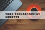 中邮成长_中邮成长基金净值590002今日净值盘中估值