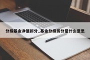 分级基金净值拆分_基金分级拆分是什么意思