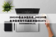 260109基金净值历史_260109基金净值查询今天最新净值001071