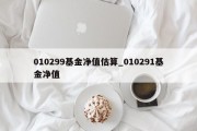 010299基金净值估算_010291基金净值