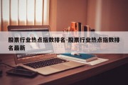 股票行业热点指数排名-股票行业热点指数排名最新