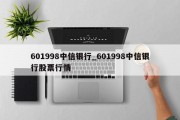 601998中信银行_601998中信银行股票行情