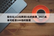 股价从112元跌到3元的股票_2023未来可能涨100倍的股票