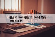 基金161604-基金161604今天的净值是多少