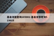 基金净值查询165001-基金净值查询519018