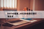 600340股票_600340股票行情行情首页