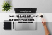 009010基金净值最新_009010基金净值查询今天最新估值