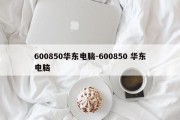 600850华东电脑-600850 华东电脑