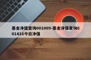 基金净值查询001009-基金净值查询001416今日净值