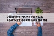 003834基金今天净值查询-003834基金净值查询今天最新净值基金排名