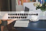 010549基金净值查询-010549基金今天净值查询余额