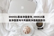 000481基金净值查询_000418基金净值查询今天最新净值最新股价