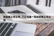 创业板上市公司_丁公司是一家创业板上市公司