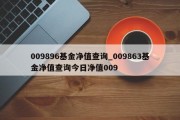 009896基金净值查询_009863基金净值查询今日净值009