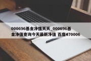 000696基金净值天天_000696基金净值查询今天最新净值 百度470006