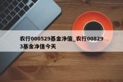 农行000529基金净值_农行008293基金净值今天