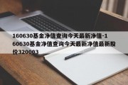 160630基金净值查询今天最新净值-160630基金净值查询今天最新净值最新股价320003